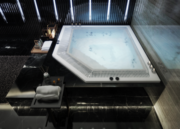 jacuzzi z rynną przelewową JANETTE